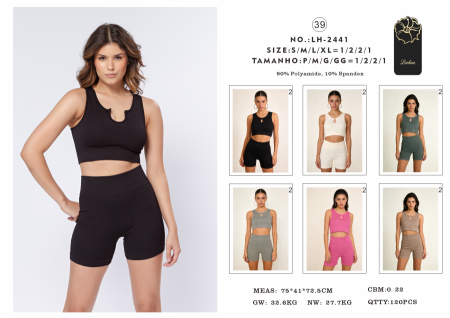 Set corp top قطعتين